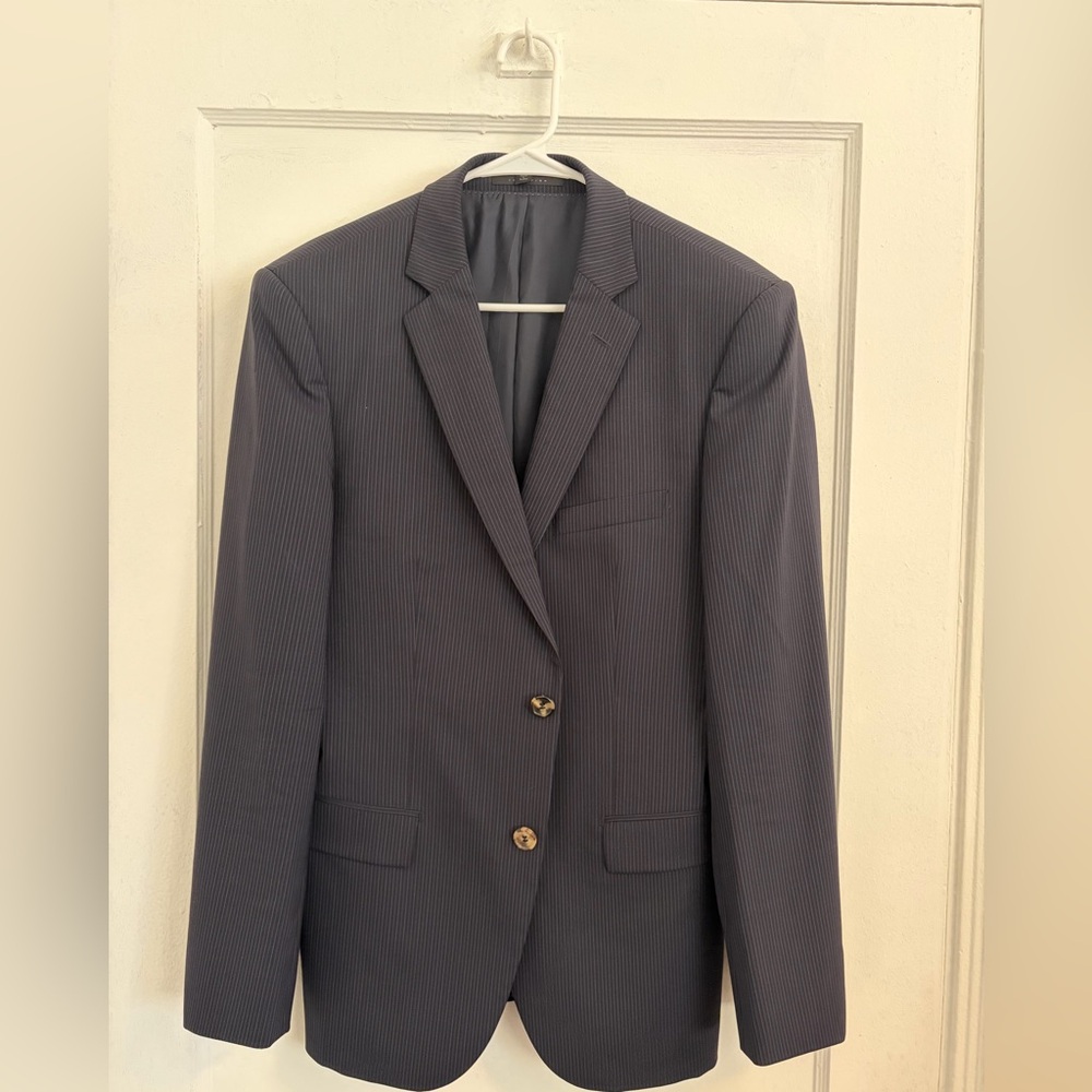 Boss Charcoal Pinstripe Blazer